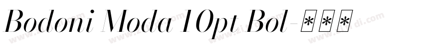 Bodoni Moda 10pt Bol字体转换